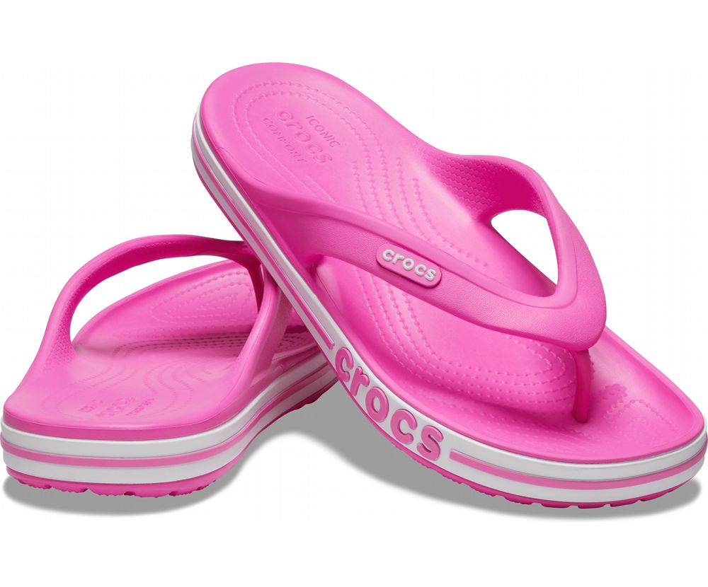 Crocs Bayaband Flip Sandaler Dame Lyserød | 627-CZDNST