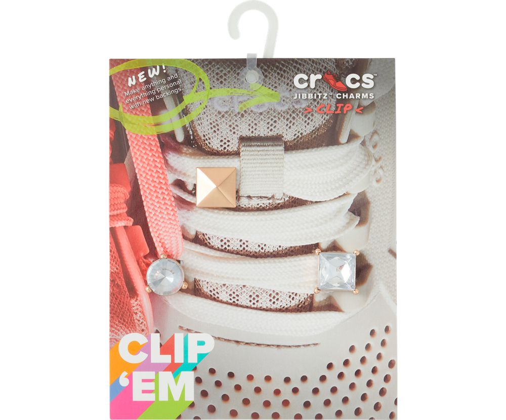 Crocs Blonder Elevated Shoelery 3 Pack Jibbitz Dame Flerfarvede | 651-XZAEVB