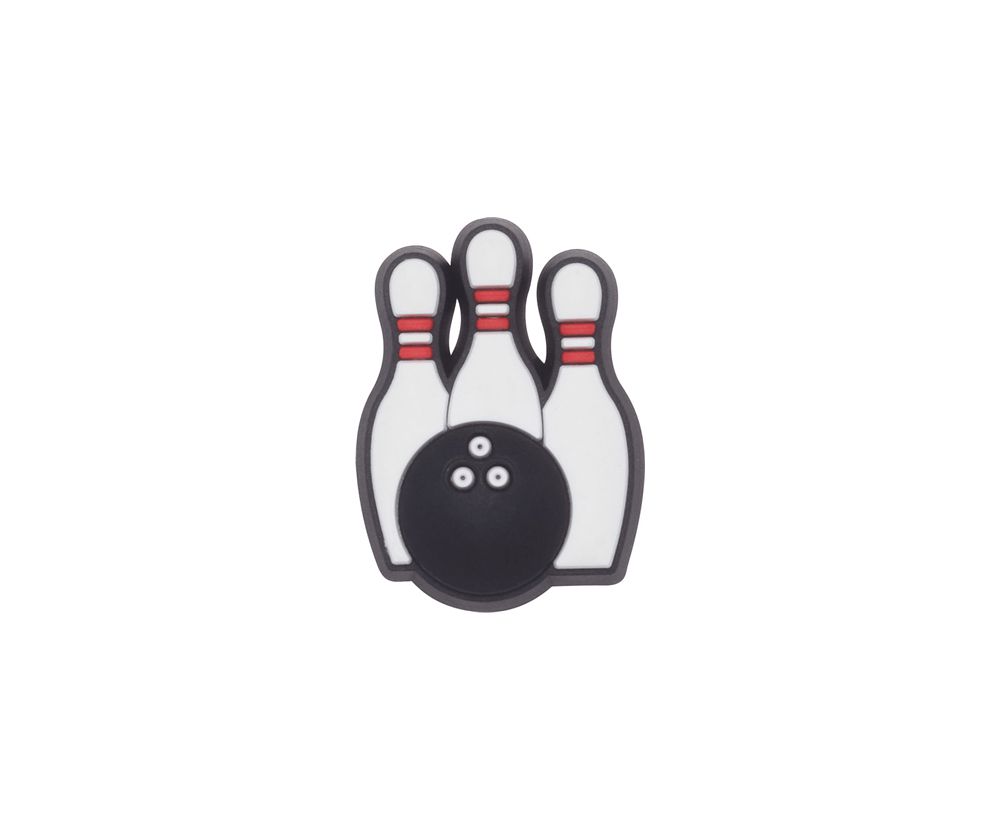 Crocs Bowling Jibbitz Dame Hvide | 127-DSFIHQ