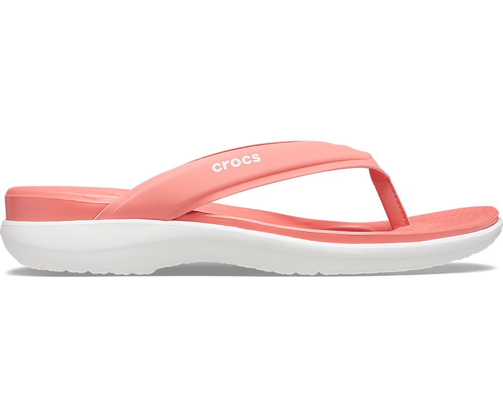 Crocs Capri V Sports Flip Sandaler Dame Lyserød | 293-ZTXADQ