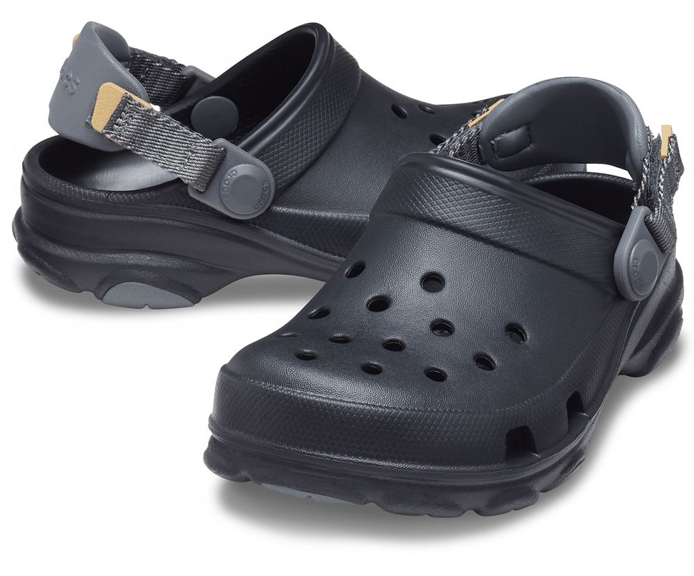 Crocs Classic All-Terrain Træsko Drenge Sort | 678-UHOMPJ