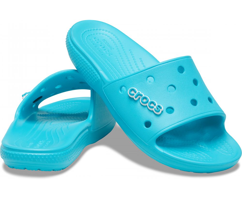 Crocs Classic Badesandaler Dame Blå | 263-PZGCTU