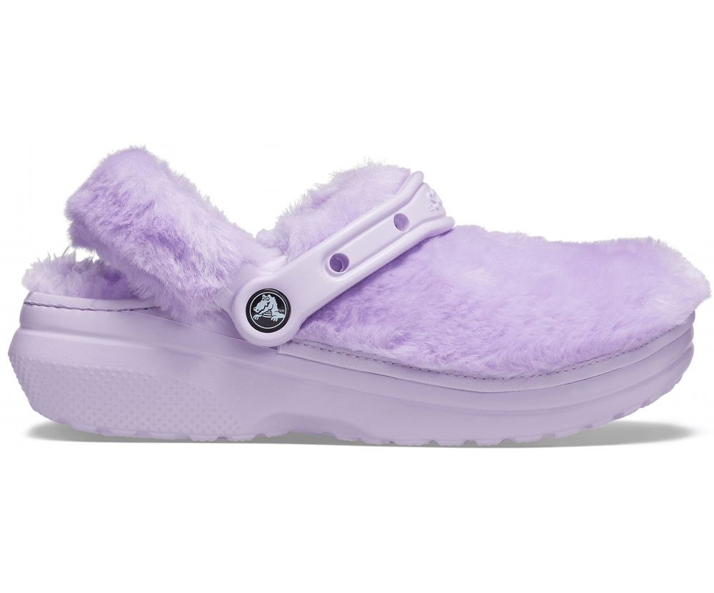 Crocs Classic Fur Sure Træsko Dame Lilla | 504-ARBCLW