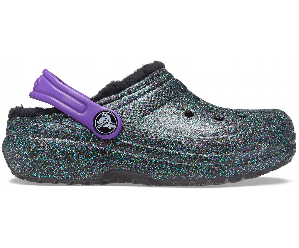 Crocs Classic Glitter Forede Træsko Pige Flerfarvede | 472-BIKTXA