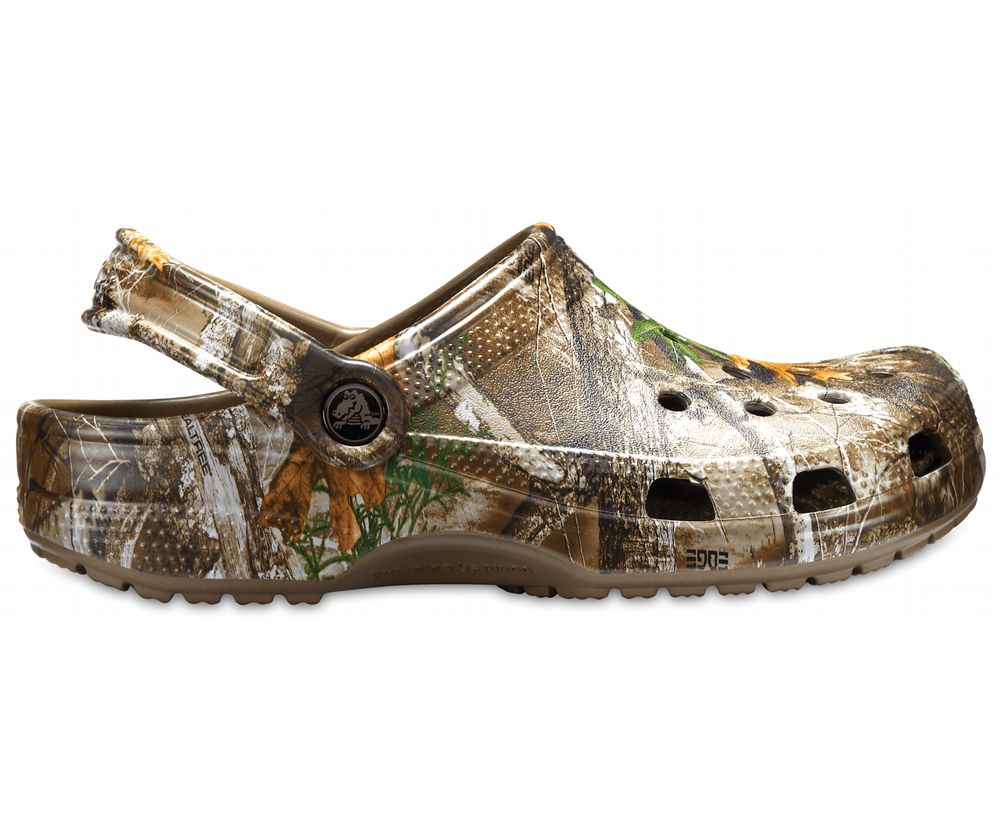 Crocs Classic Realtree Edge® Træsko Dame Brune | 105-MEDQHU