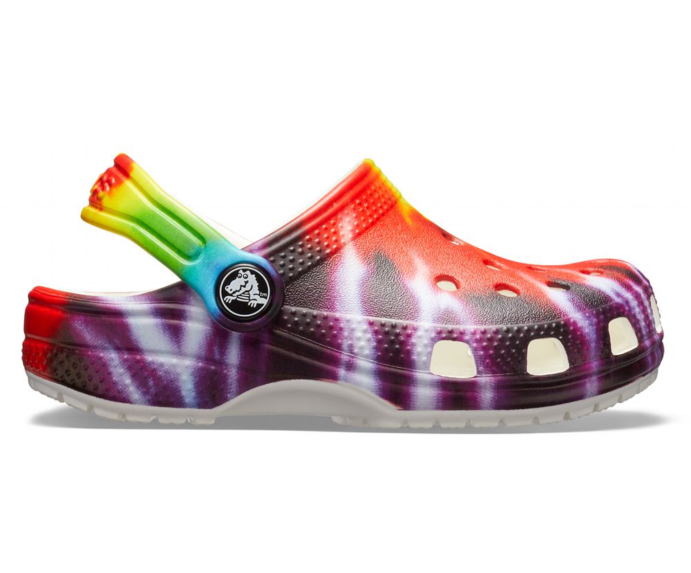 Crocs Classic Tie-Dye Graphic Træsko Drenge Flerfarvede | 683-BTIGMS