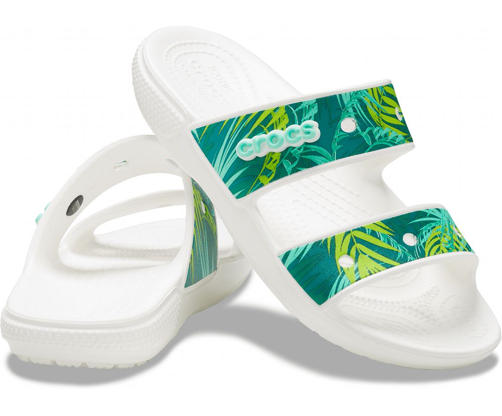 Crocs Classic Tropical Sandaler Dame Grøn | 980-DKBJFA