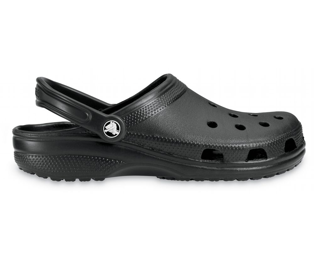 Crocs Classic Træsko Dame Sort | 836-GTPZED