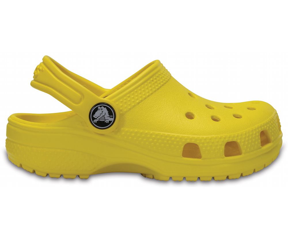 Crocs Classic Træsko Pige Gul | 782-WEMLGO