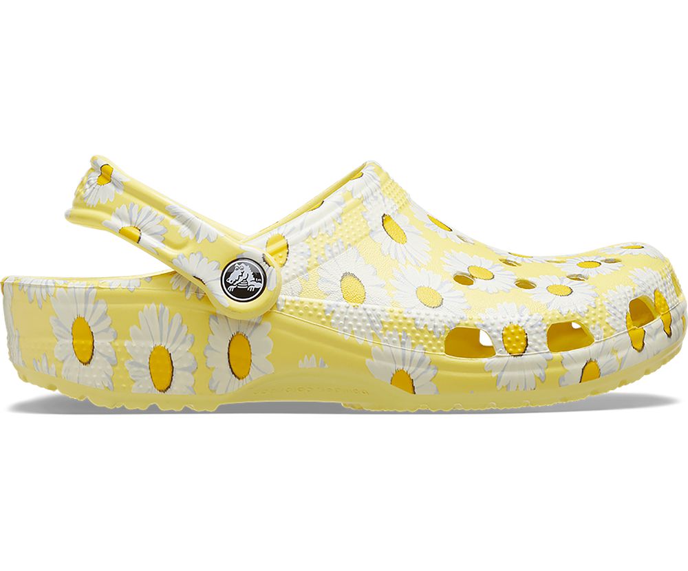 Crocs Classic Vacay Vibes Træsko Dame Gul | 145-ITRCWD