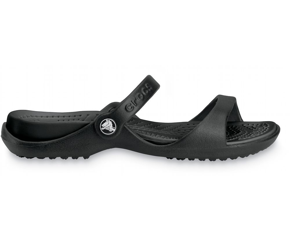 Crocs Cleo Sandaler Dame Sort | 329-DWORGV