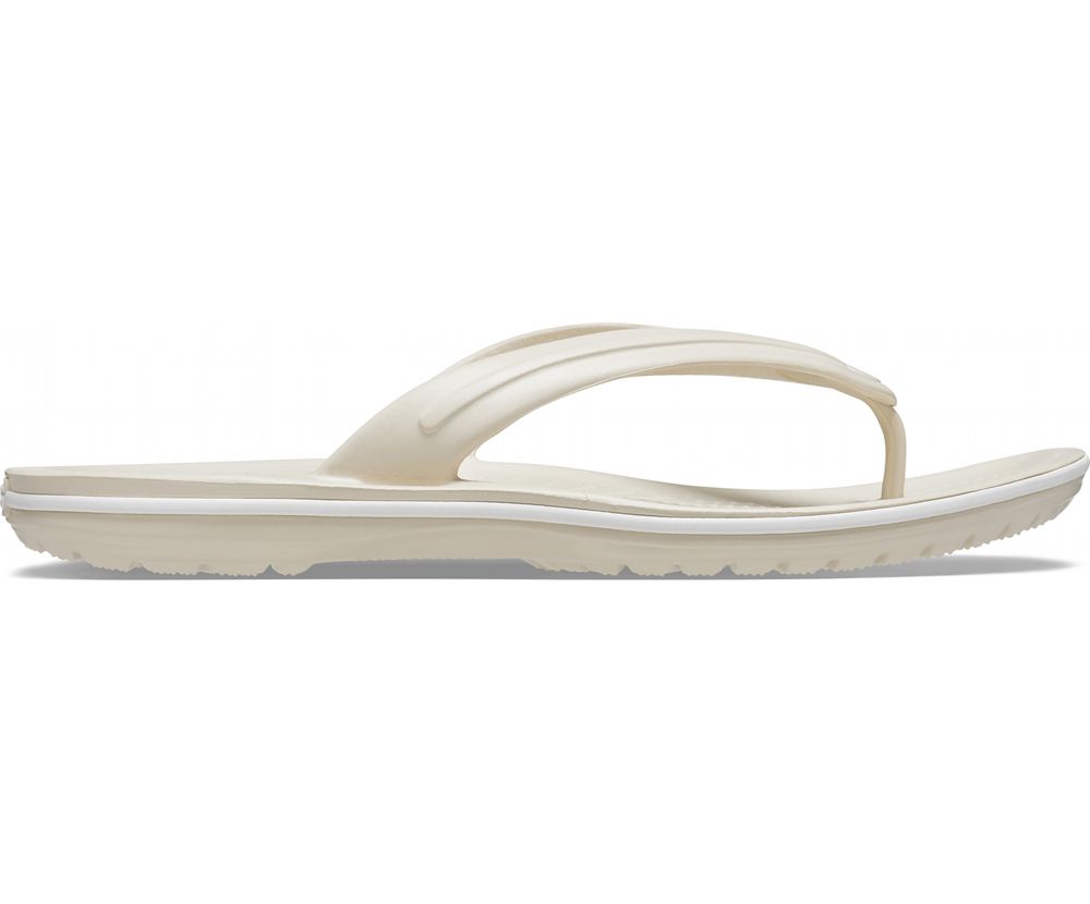 Crocs Crocband™ Flip Sandaler Dame Beige | 819-FZAQBX