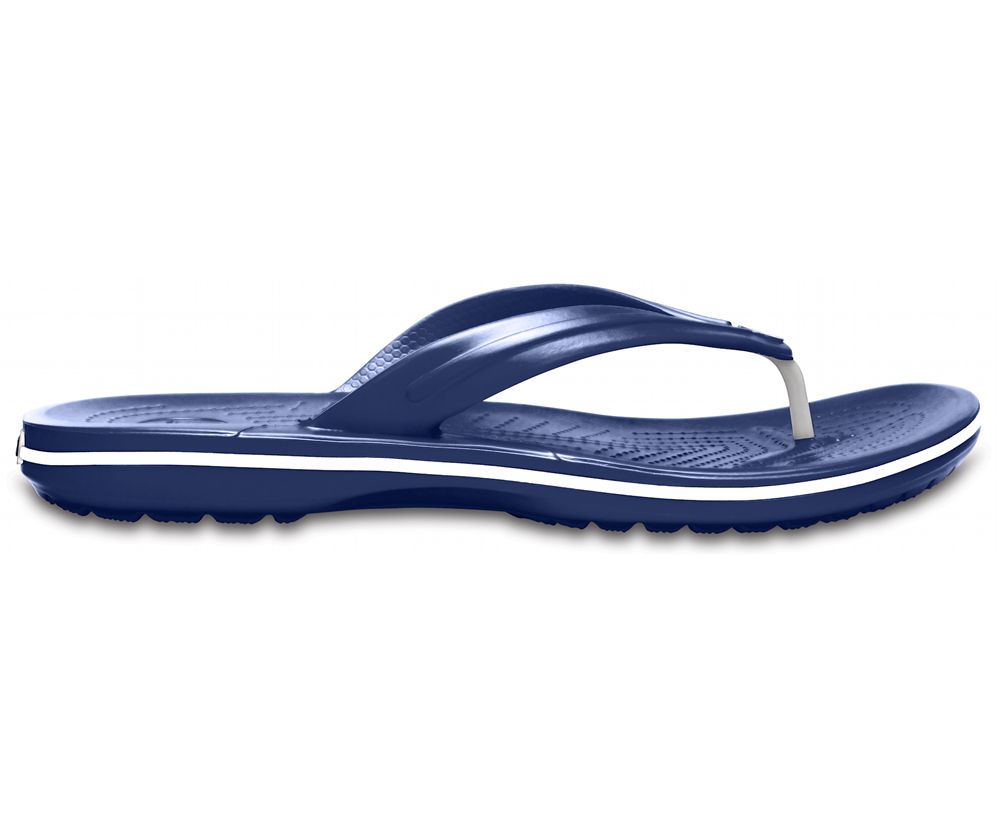 Crocs Crocband™ Flip Sandaler Dame Mørkeblå | 906-KLFGSU