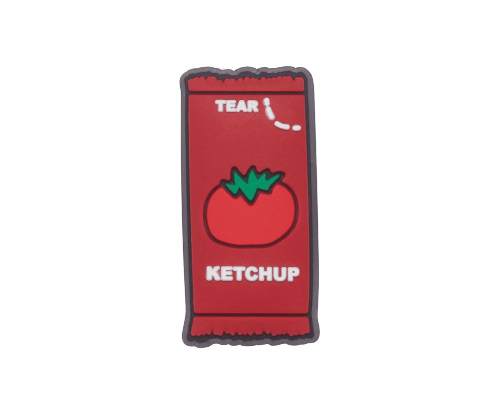 Crocs Ketchup Packet Jibbitz Dame Rød | 126-YMPRCV