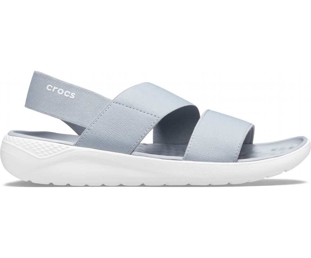 Crocs Literide™ Stretch Sandaler Dame Grå | 350-BSHXWP