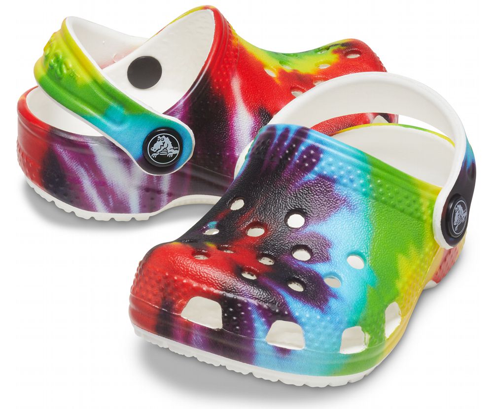 Crocs Littles™ Graphic Træsko Pige Flerfarvede | 976-QVJAKZ