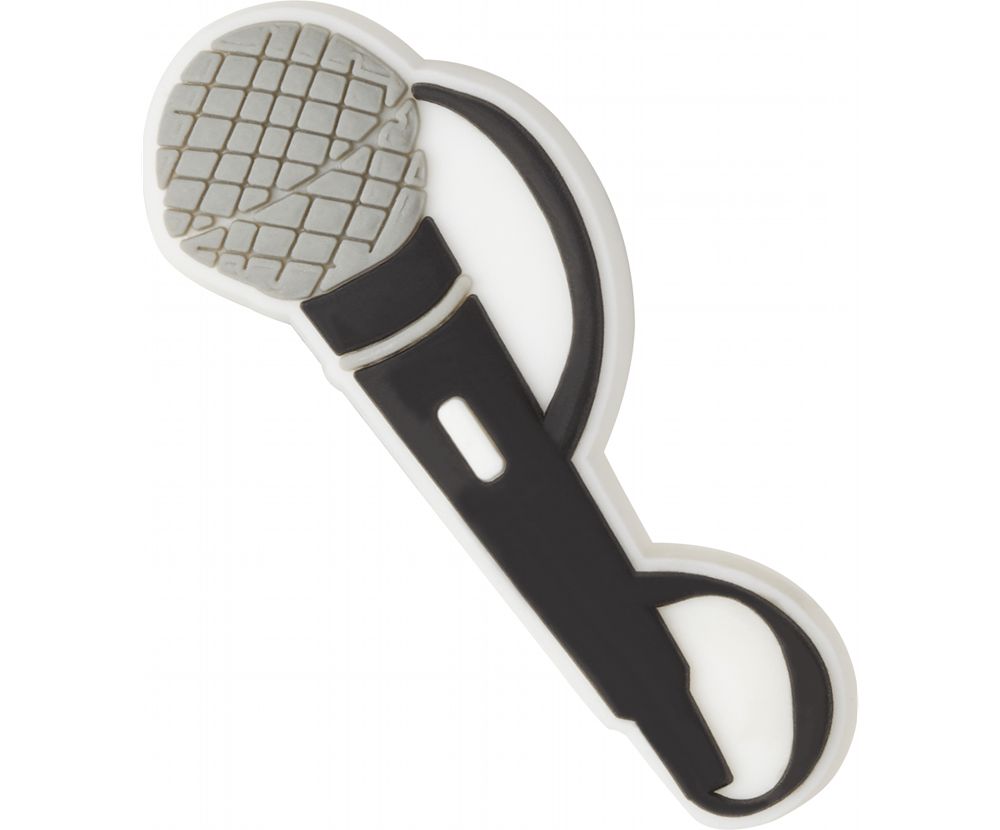 Crocs Microphone Jibbitz Dame Sort | 504-WADUFE