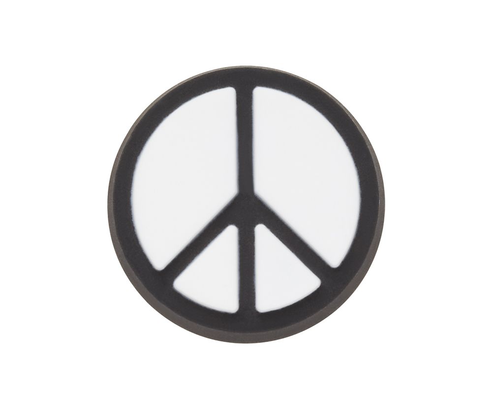 Crocs Peace Sign Jibbitz Dame Hvide | 498-JBWQRO