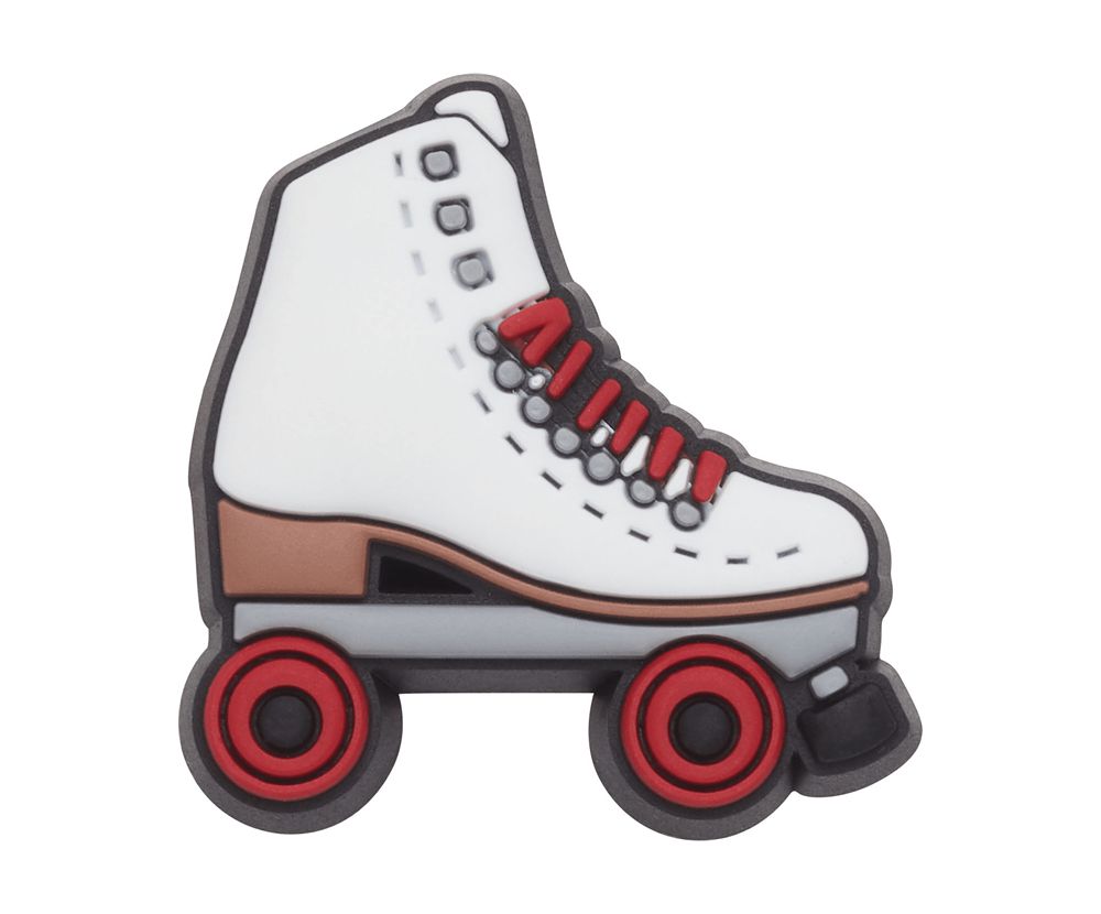 Crocs Roller Skate Jibbitz Dame Hvide | 375-TLPIFD