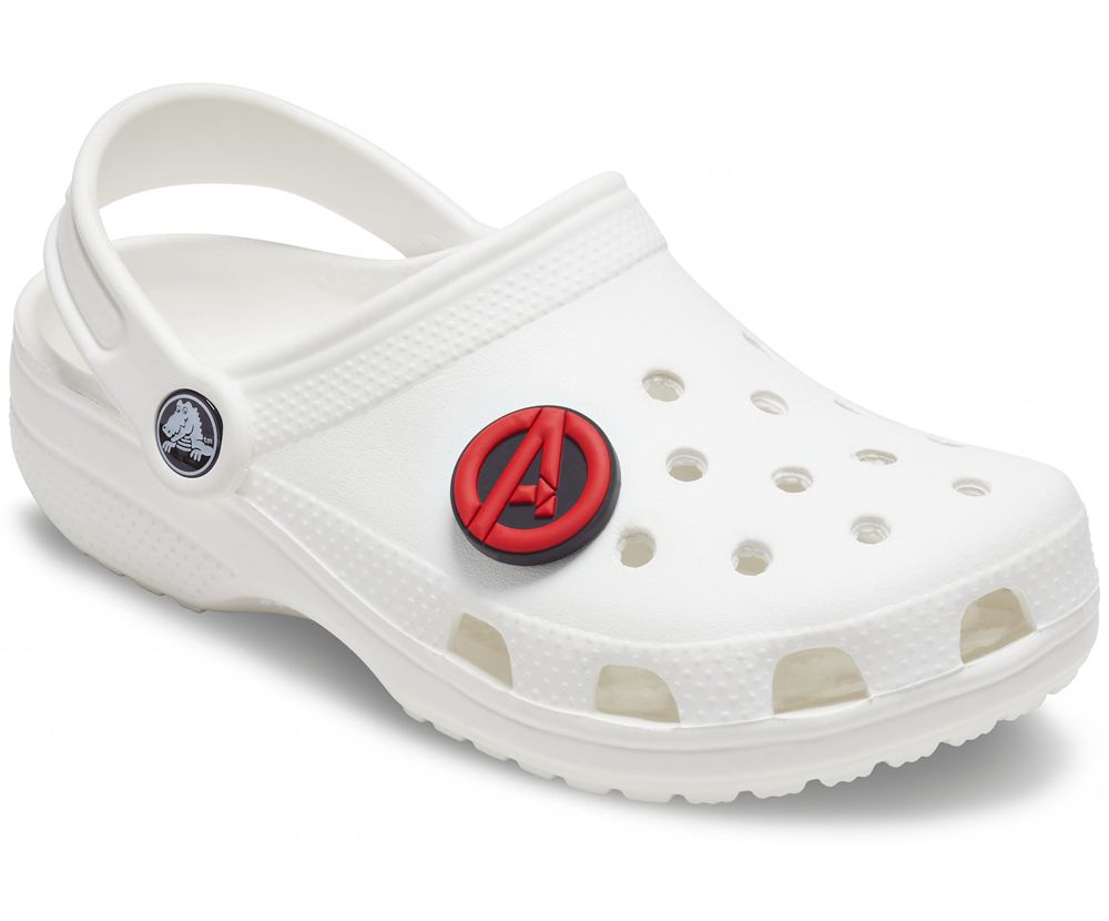 Crocs Avengers™ Symbol Jibbitz Dame Rød | 281-NDROQZ