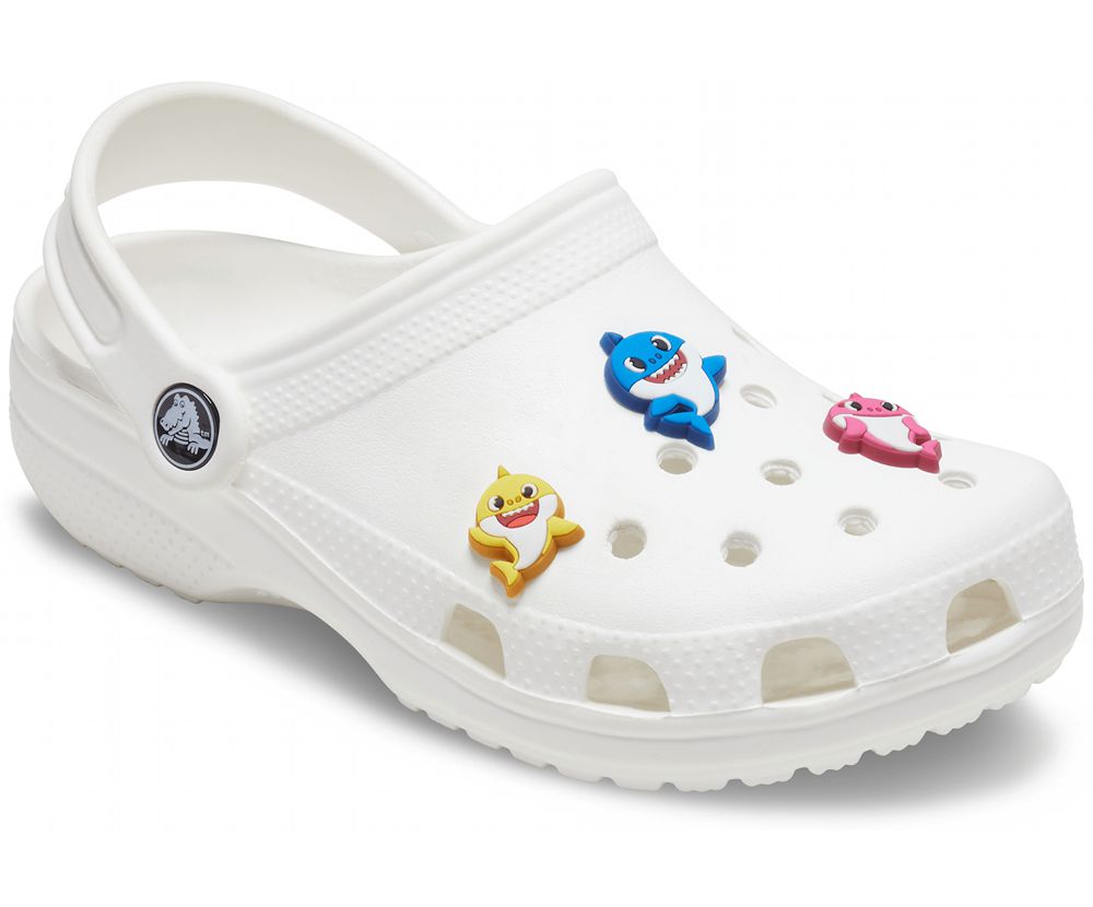 Crocs Baby Shark 3 Pack Jibbitz Dame Flerfarvede | 594-FTURZC