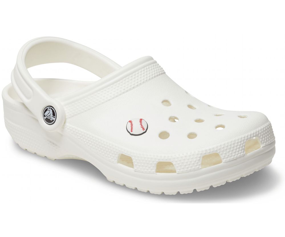 Crocs Baseball Jibbitz Dame Hvide | 159-CDZHJE