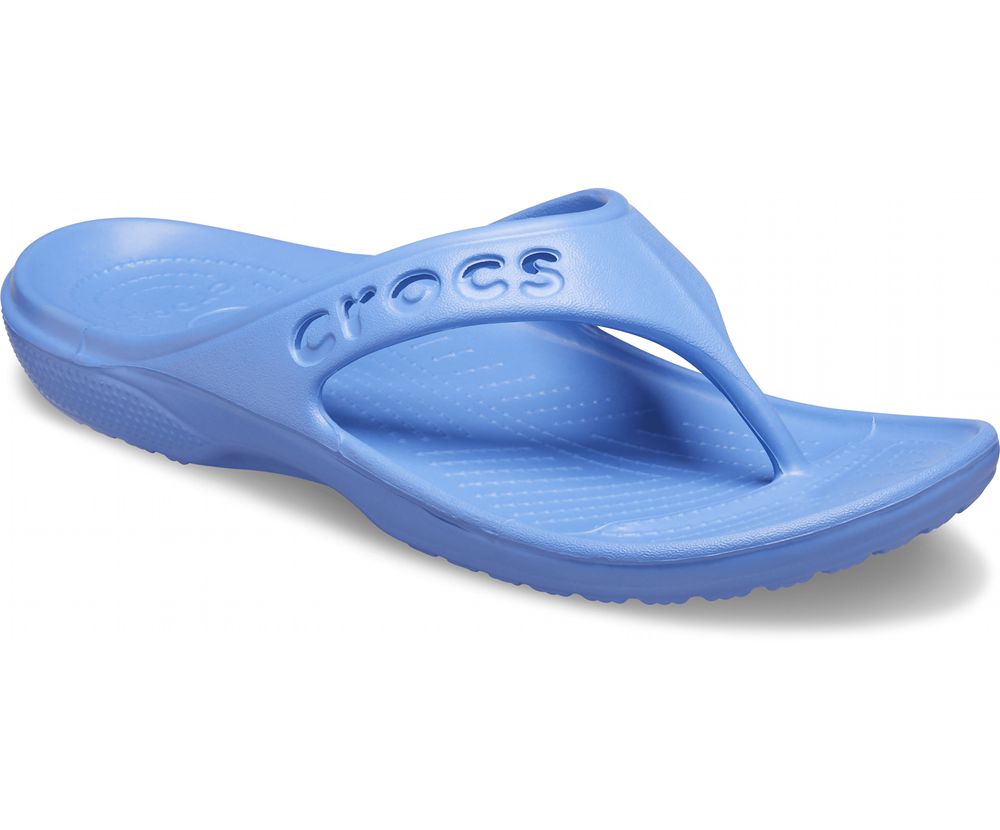 Crocs Baya Flip Sandaler Dame Blå | 421-NWZYMU