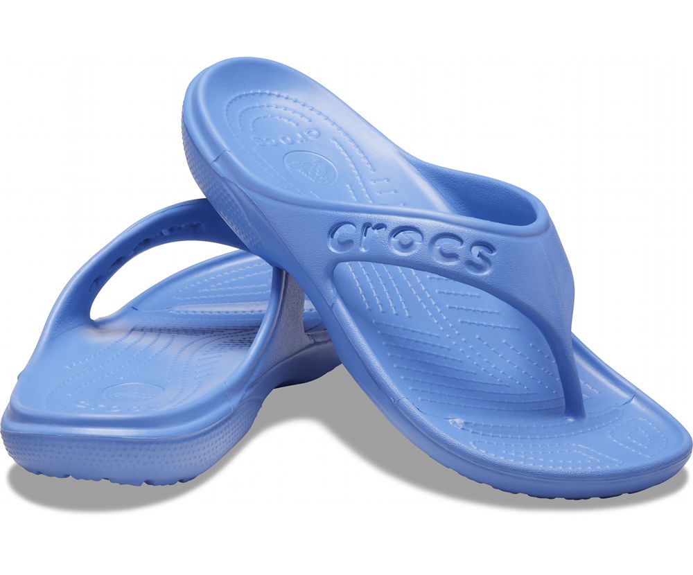 Crocs Baya Flip Sandaler Dame Blå | 421-NWZYMU