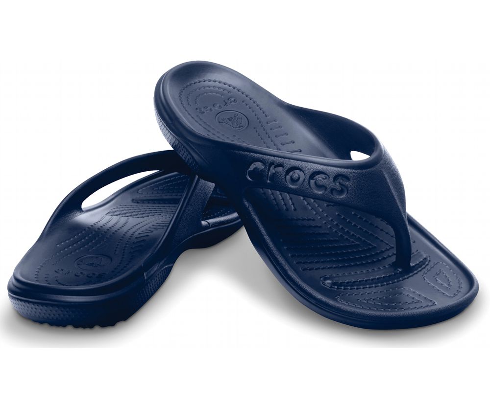 Crocs Baya Flip Sandaler Dame Mørkeblå | 897-ZEWLHQ