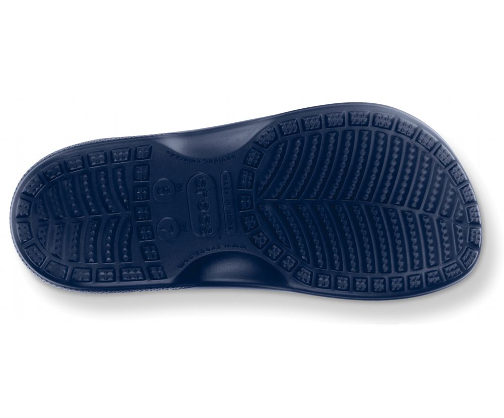 Crocs Baya Flip Sandaler Dame Mørkeblå | 897-ZEWLHQ