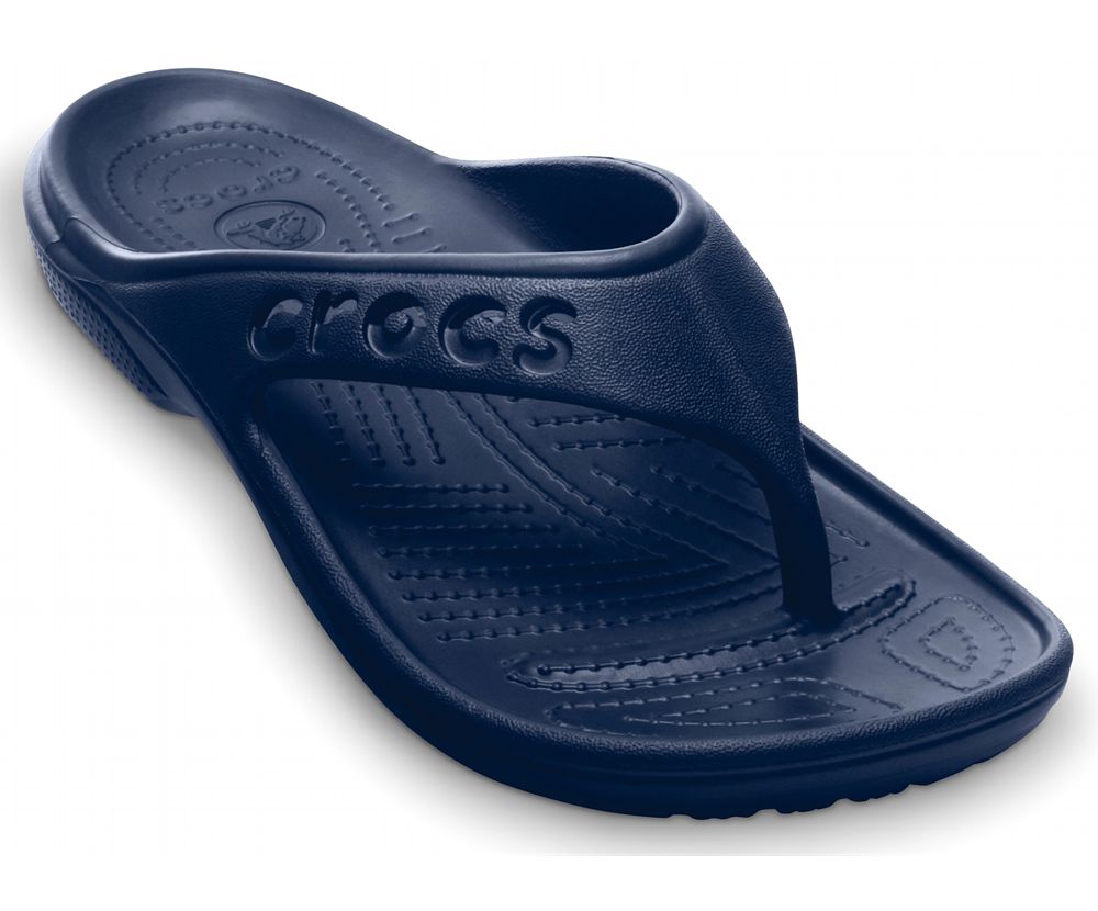 Crocs Baya Flip Sandaler Dame Mørkeblå | 897-ZEWLHQ