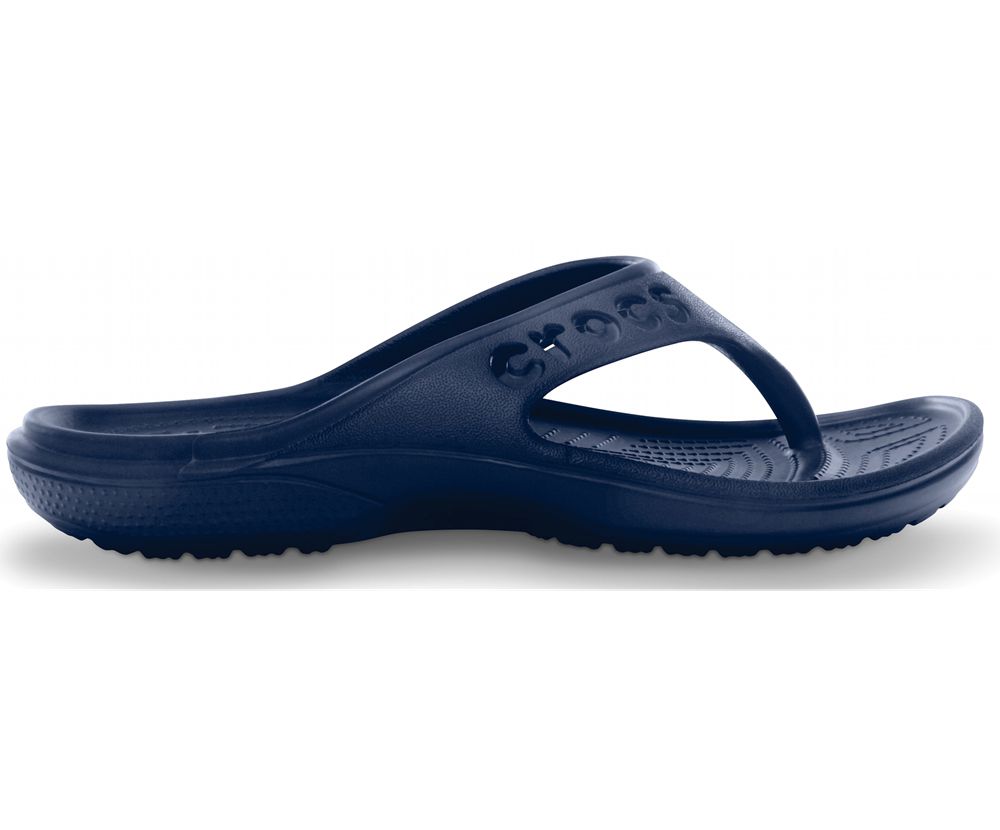 Crocs Baya Flip Sandaler Dame Mørkeblå | 897-ZEWLHQ