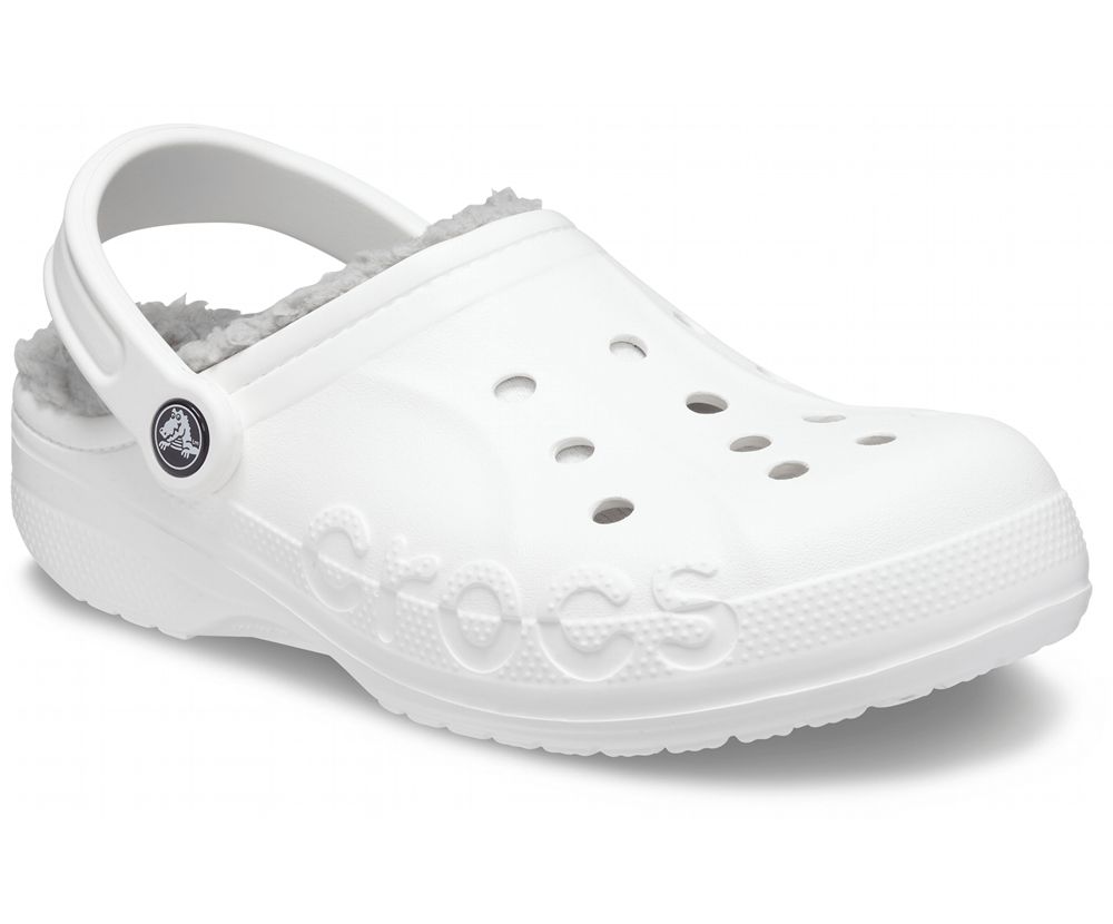 Crocs Baya Forede Træsko Herre Hvide | 392-ZLUTSN