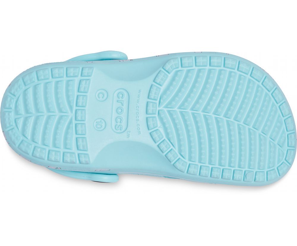 Crocs Baya Graphic Træsko Drenge Turkis | 980-WLIZGN