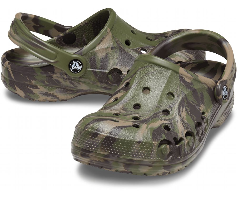 Crocs Baya Marbled Træsko Dame Camouflage | 743-LRCFUV