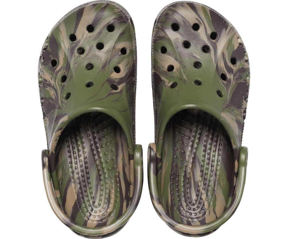 Crocs Baya Marbled Træsko Dame Camouflage | 743-LRCFUV