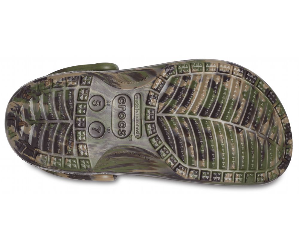 Crocs Baya Marbled Træsko Dame Camouflage | 743-LRCFUV