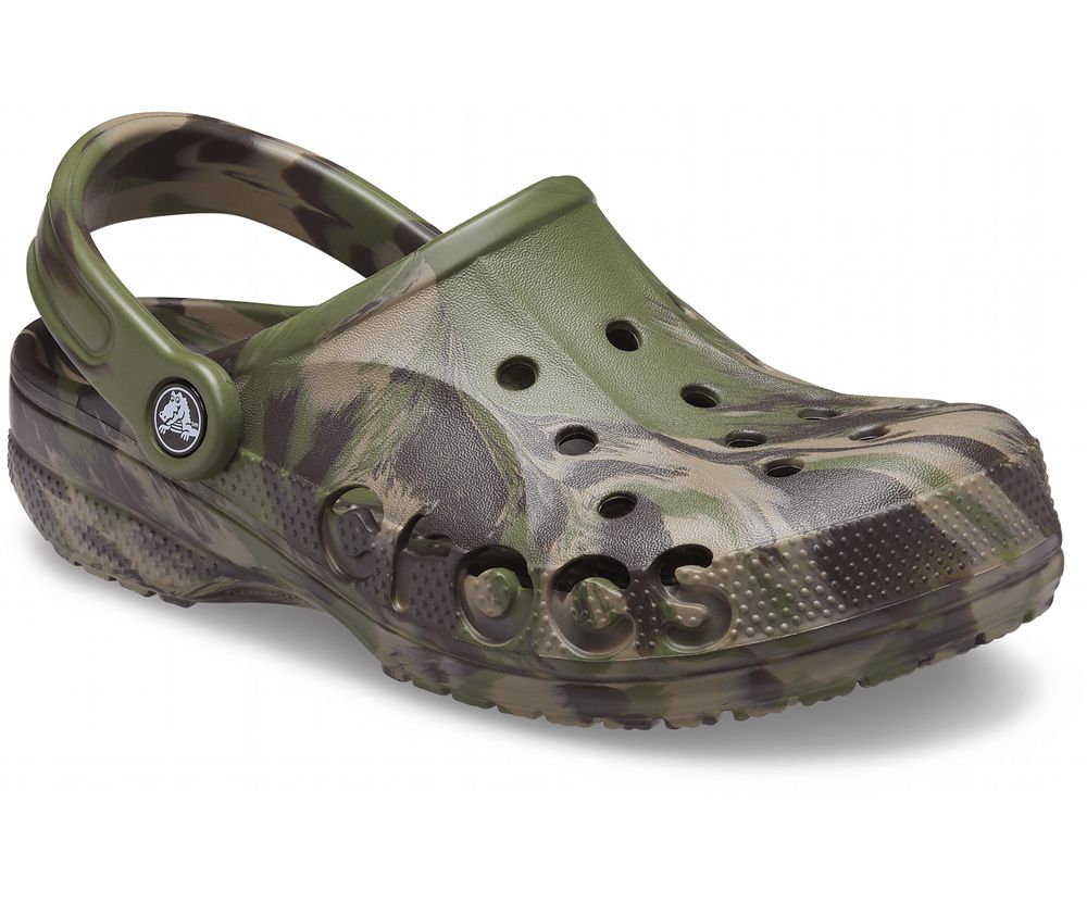 Crocs Baya Marbled Træsko Dame Camouflage | 743-LRCFUV