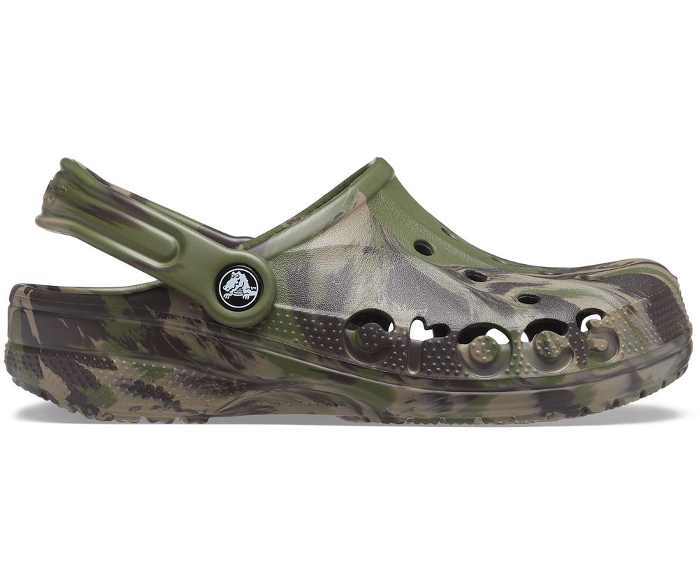 Crocs Baya Marbled Træsko Dame Camouflage | 743-LRCFUV