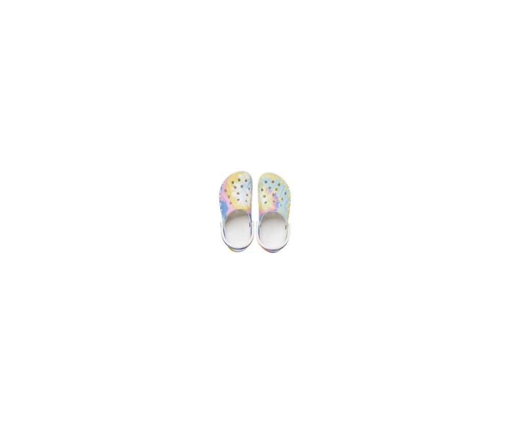 Crocs Baya Tie-Dye Træsko Dame Flerfarvede | 738-WHFDNT