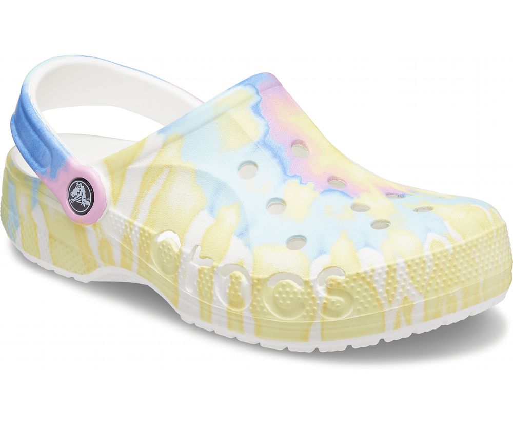 Crocs Baya Tie-Dye Træsko Dame Flerfarvede | 738-WHFDNT