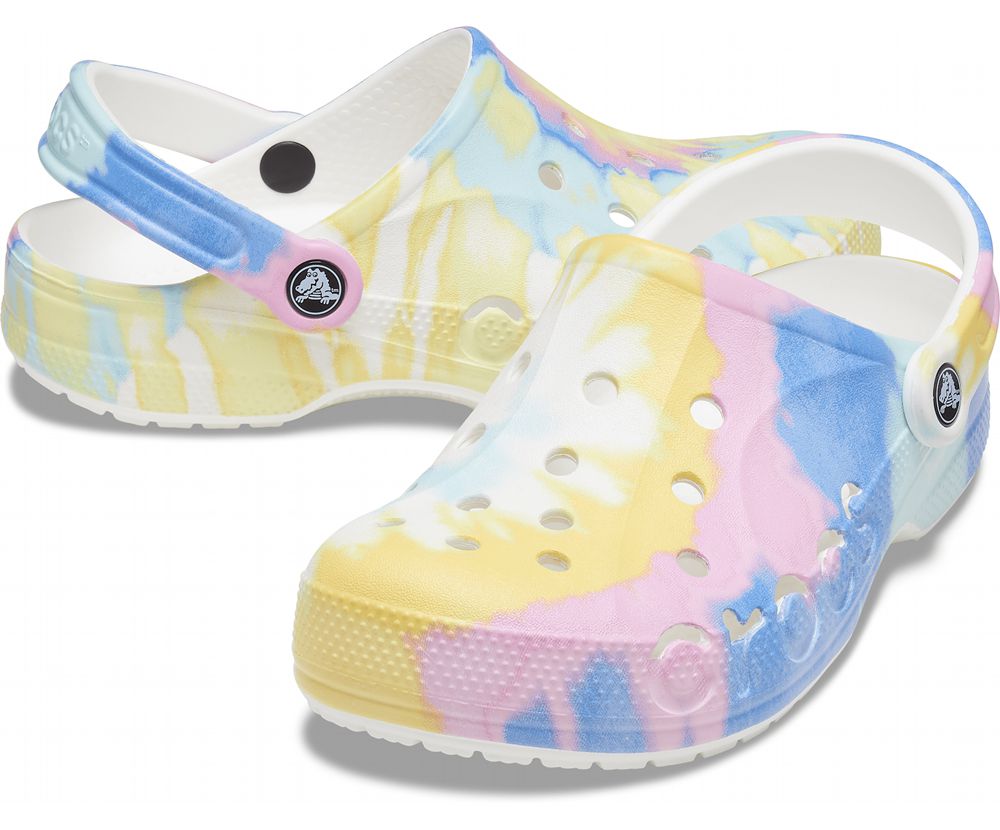 Crocs Baya Tie-Dye Træsko Dame Flerfarvede | 738-WHFDNT