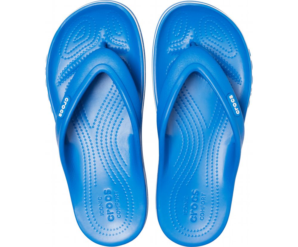 Crocs Bayaband Flip Sandaler Dame Blå | 729-RXDEWJ