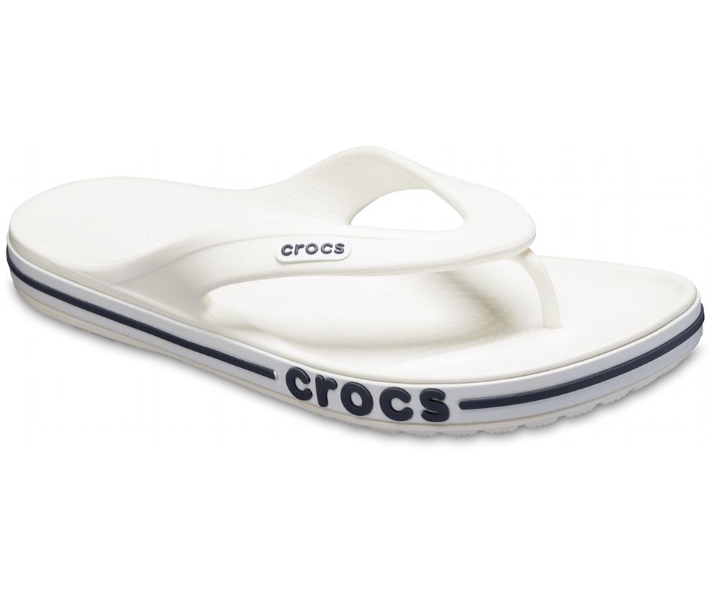 Crocs Bayaband Flip Sandaler Dame Hvide | 071-QVDMUC