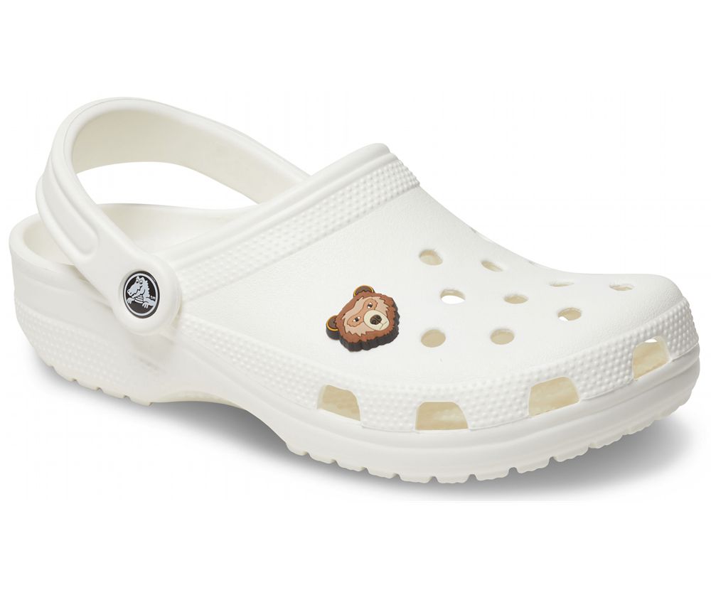 Crocs Bear Jibbitz Dame Brune | 642-IYEFJH