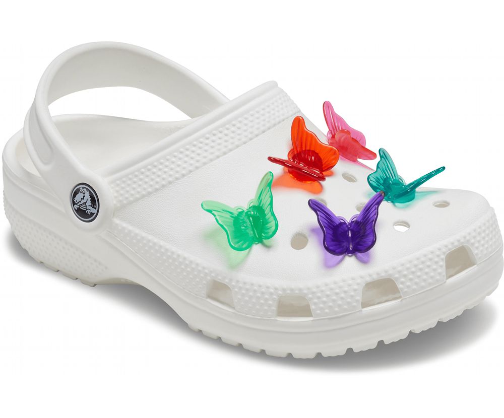 Crocs Butterfly Clip 5 Pack Jibbitz Dame Flerfarvede | 735-NJXKGY