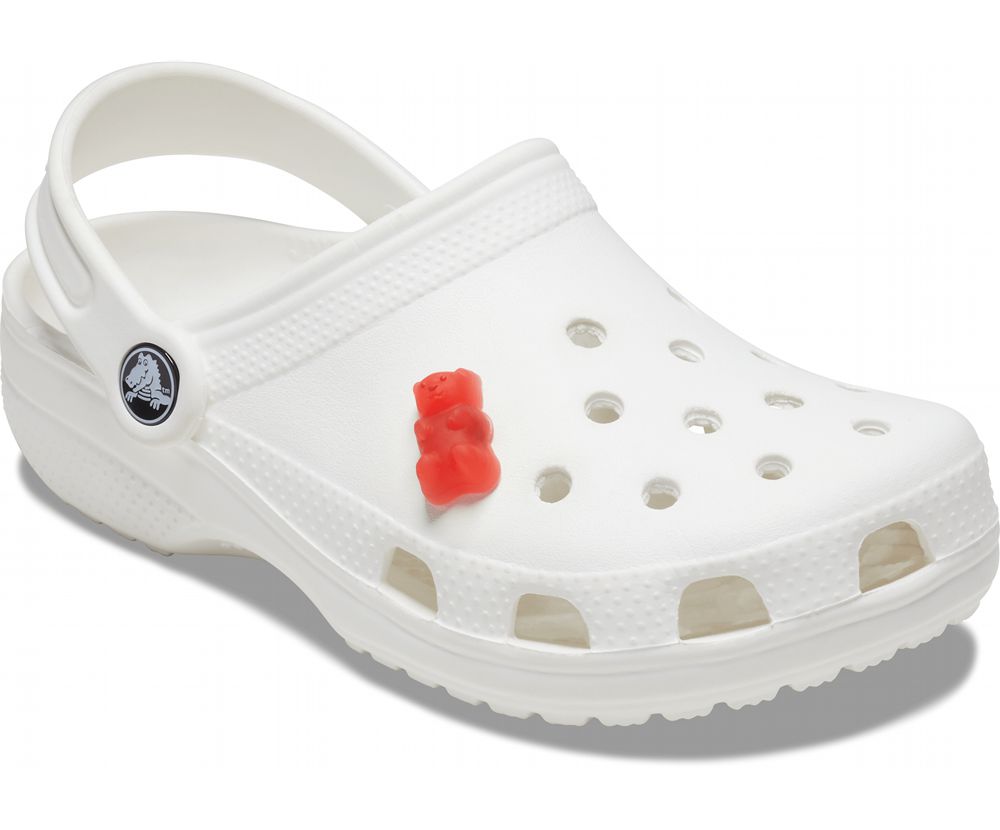 Crocs Candy Bear Jibbitz Dame Rød | 608-OZKNIR