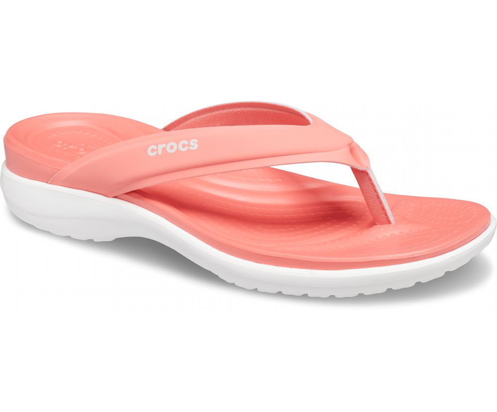 Crocs Capri V Sports Flip Sandaler Dame Lyserød | 293-ZTXADQ