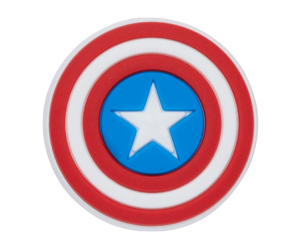 Crocs Captain America™ Sign Jibbitz Dame Rød | 301-GNUSJB