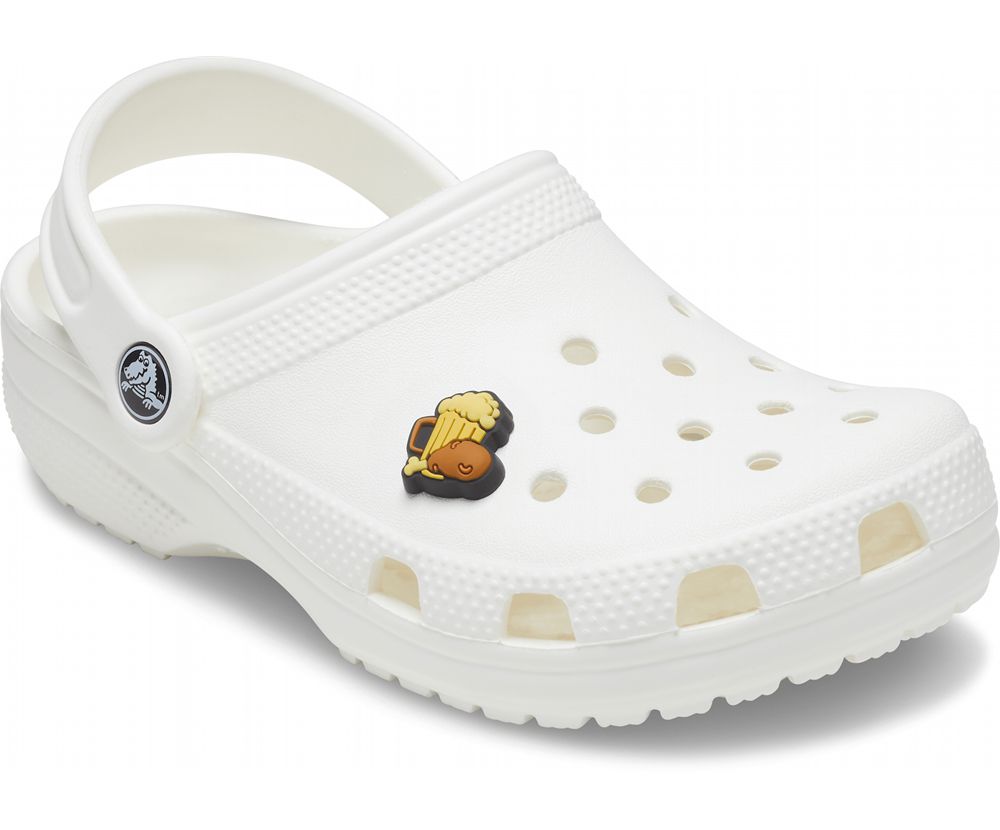 Crocs Chicken And Beer Jibbitz Dame Gul | 970-BUFEXI